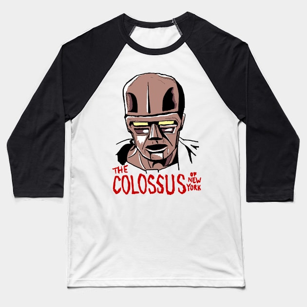 Colossus Mani Yack Baseball T-Shirt by Tom Krohne